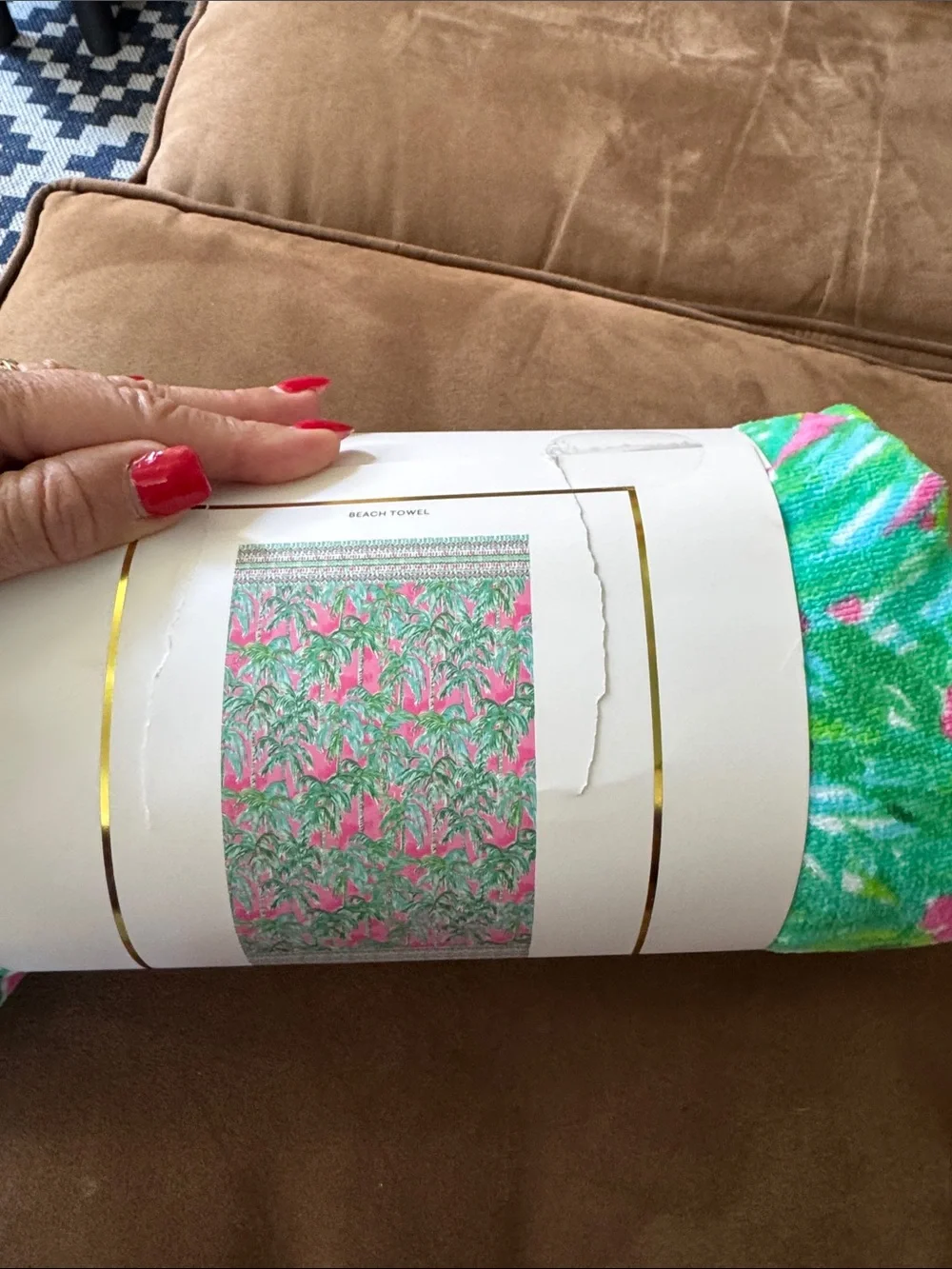 Lilly Pulitzer bright palm